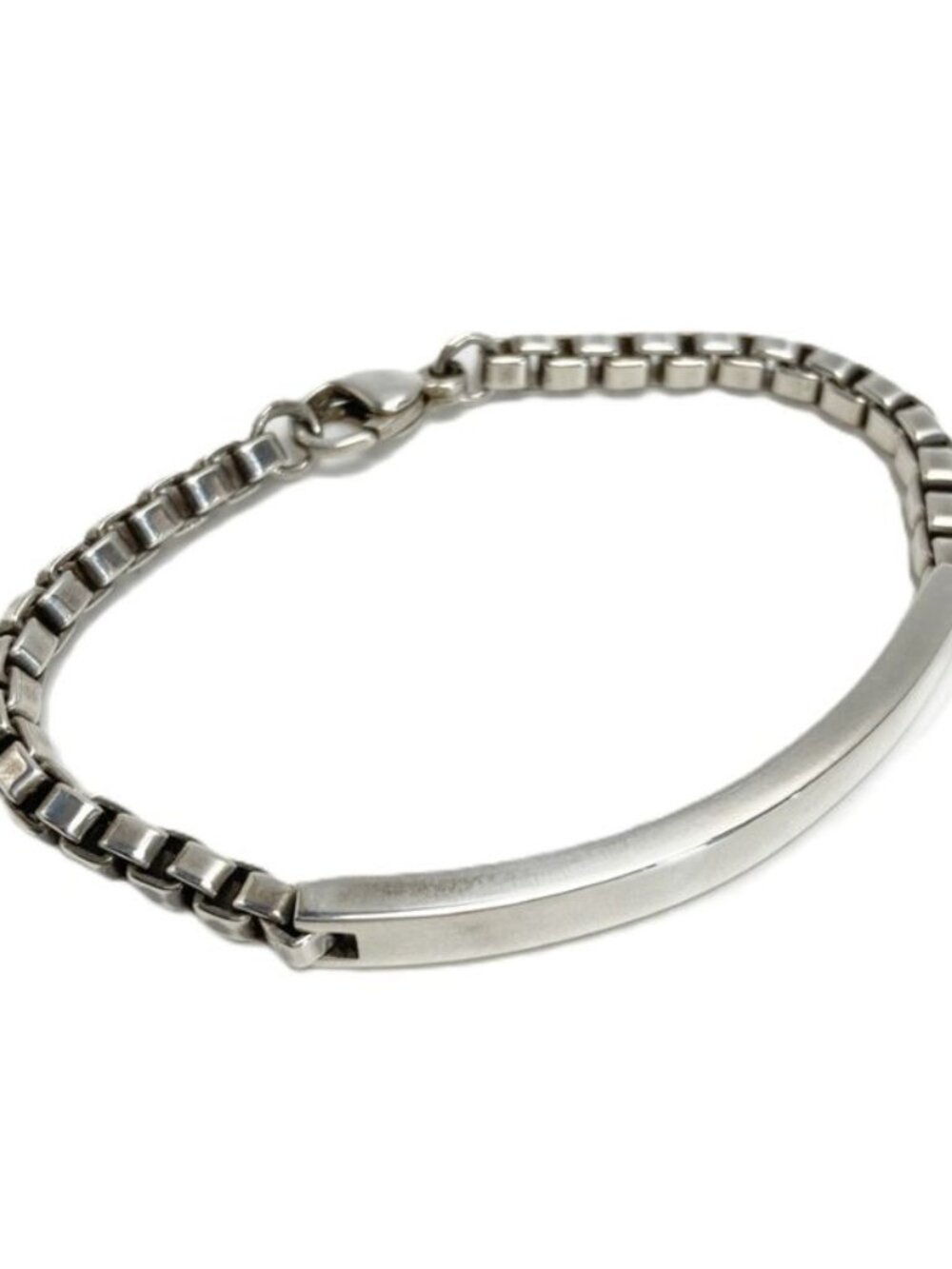 Tiffany & Co Venetian Link ID Bracelet Silver